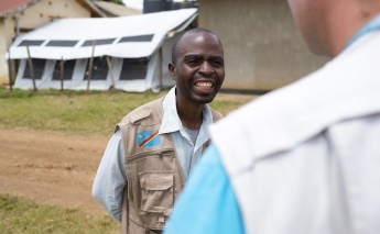 Nutritionist helps patients at Beni Ebola treatment centre